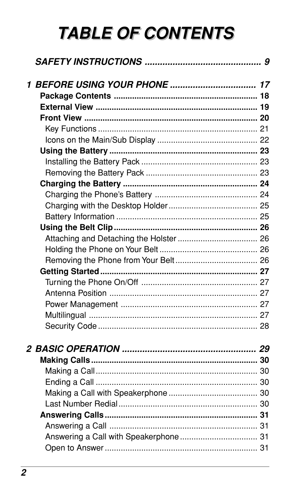 Audiovox CDM9500 User Manual | Page 3 / 145