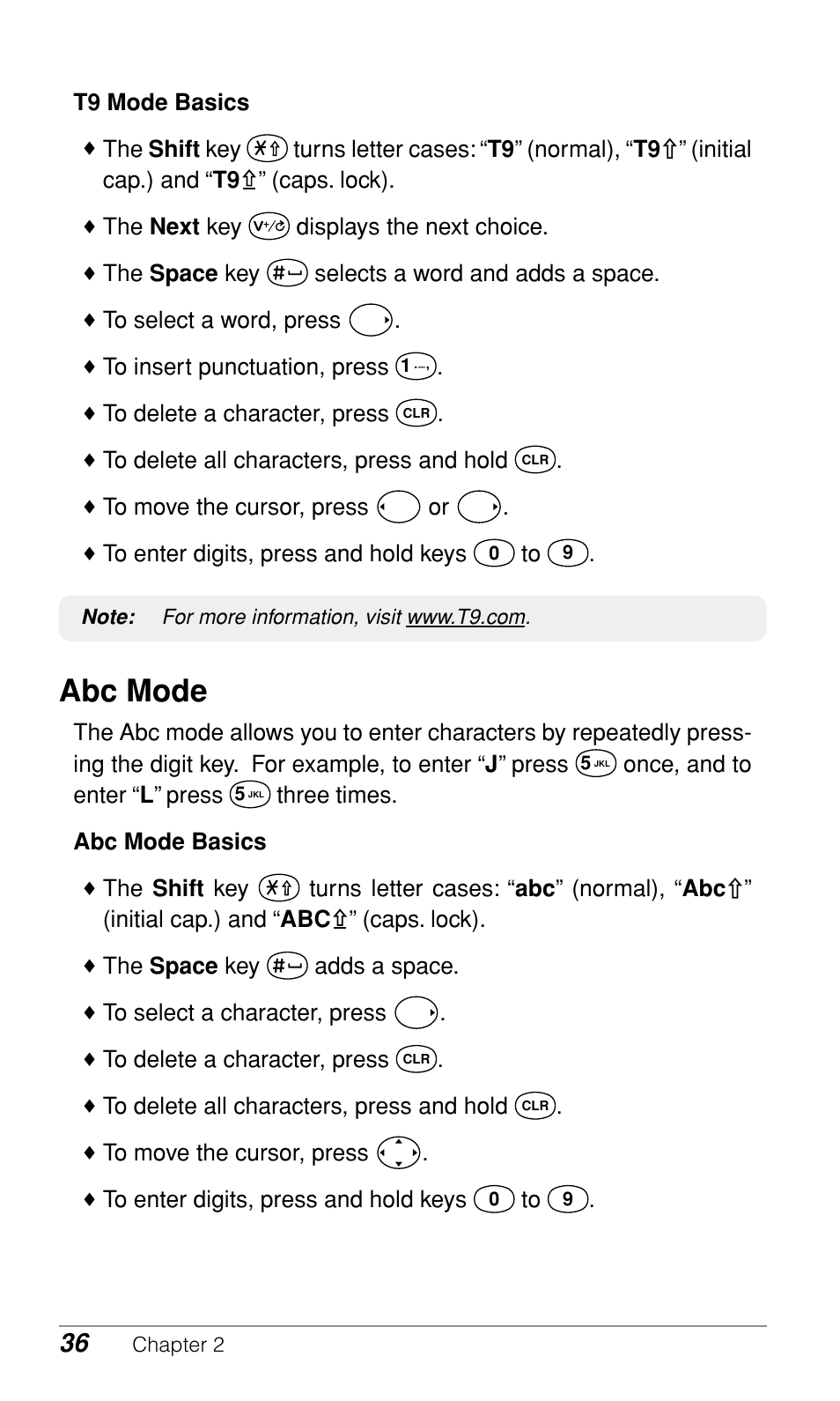 Abc mode | Audiovox CDM9500 User Manual | Page 37 / 145