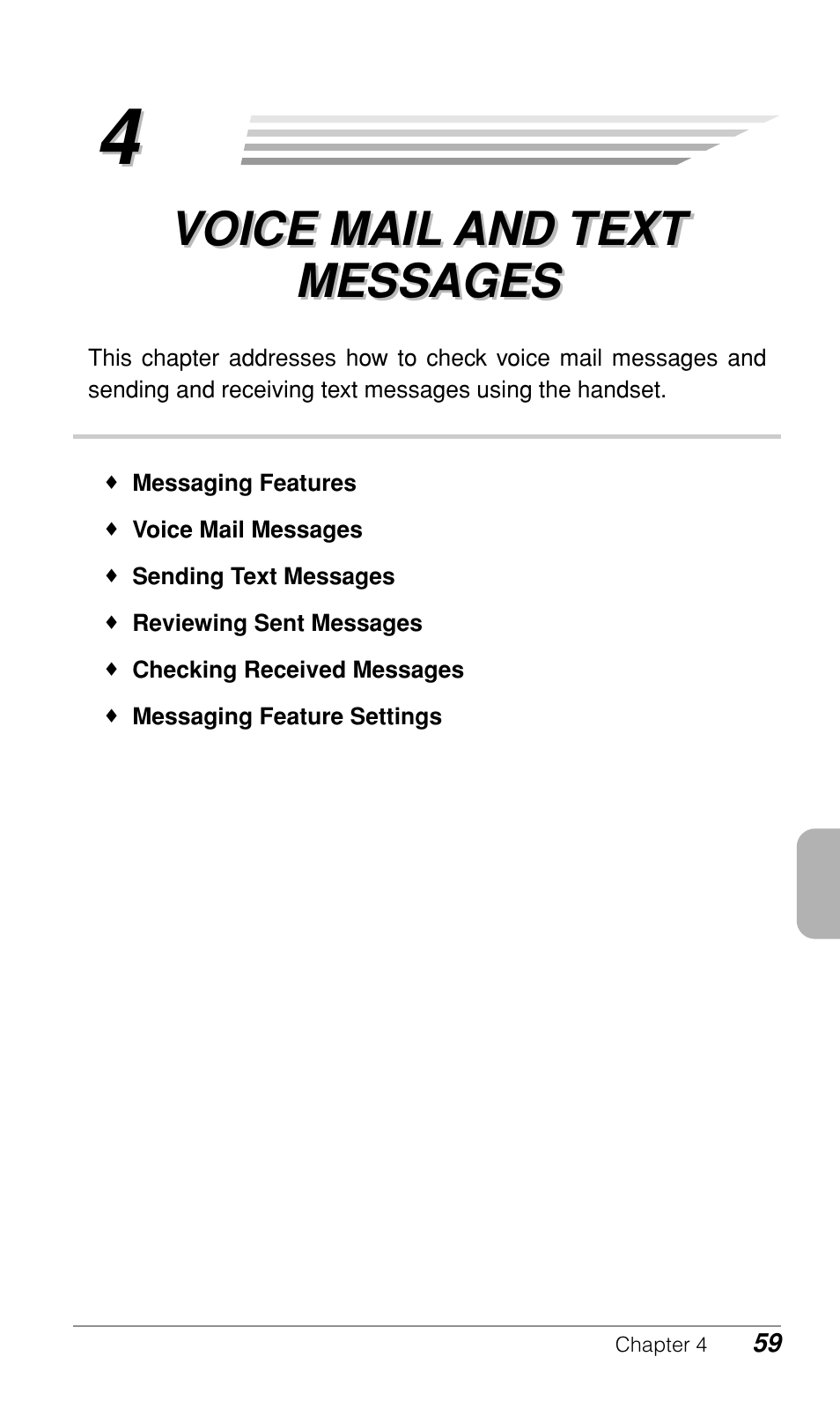 Voice mail and text messages | Audiovox CDM9500 User Manual | Page 60 / 145