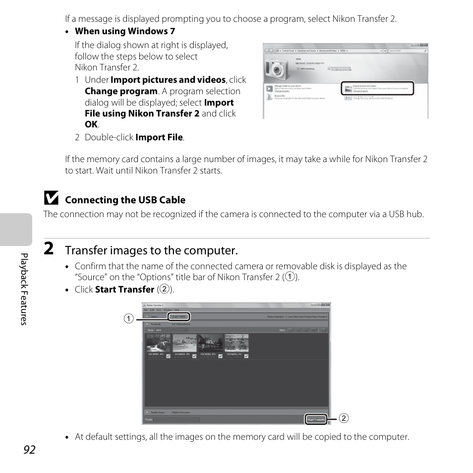 Transfer images to the computer | Nikon S6500 User Manual | Page 114 / 284