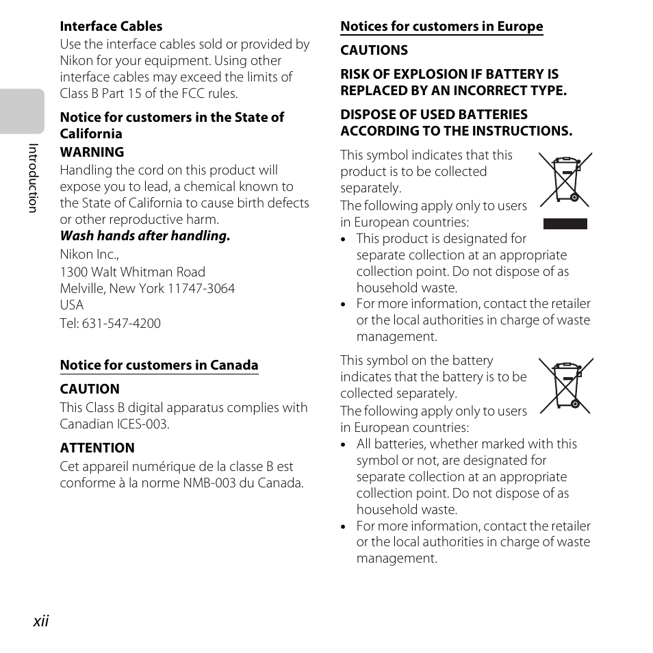 Nikon S6500 User Manual | Page 14 / 284