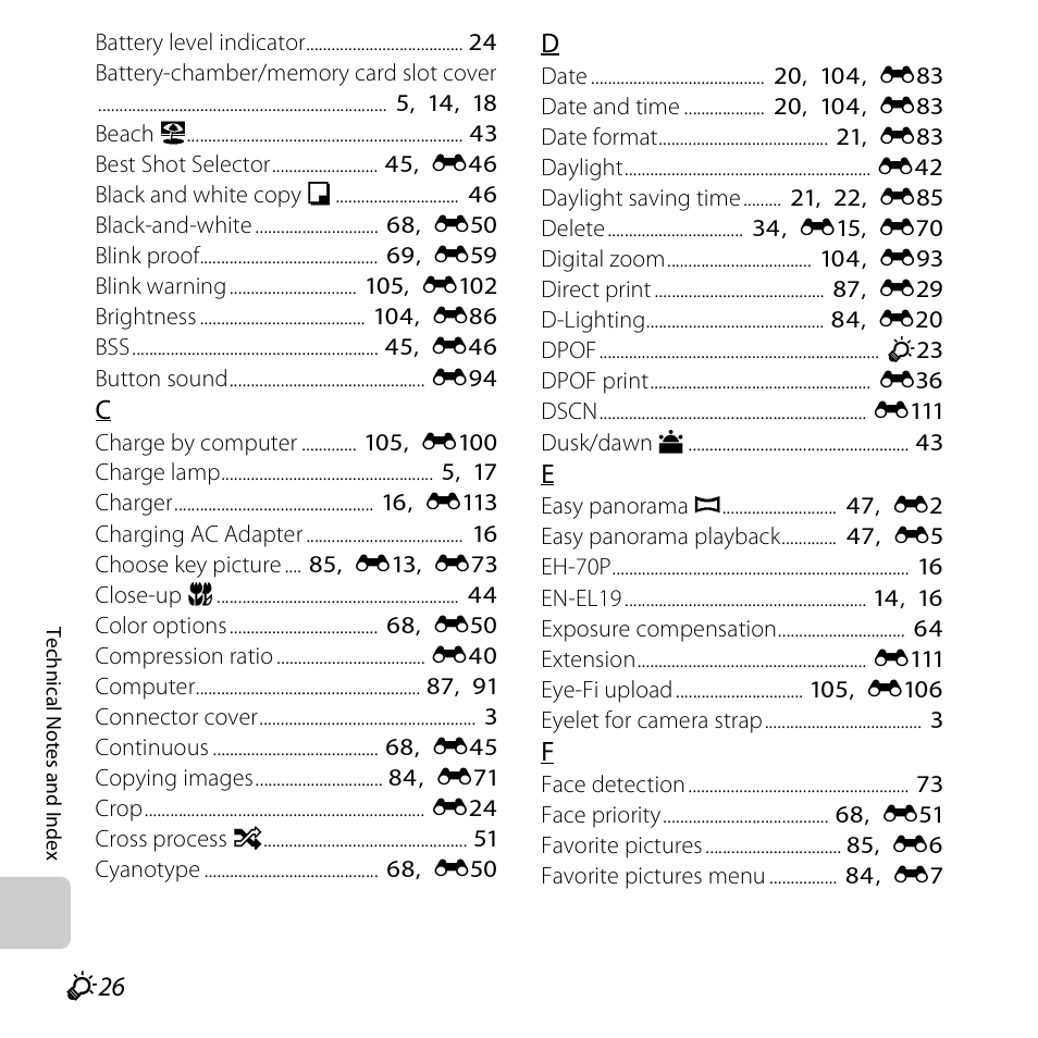 Nikon S6500 User Manual | Page 278 / 284