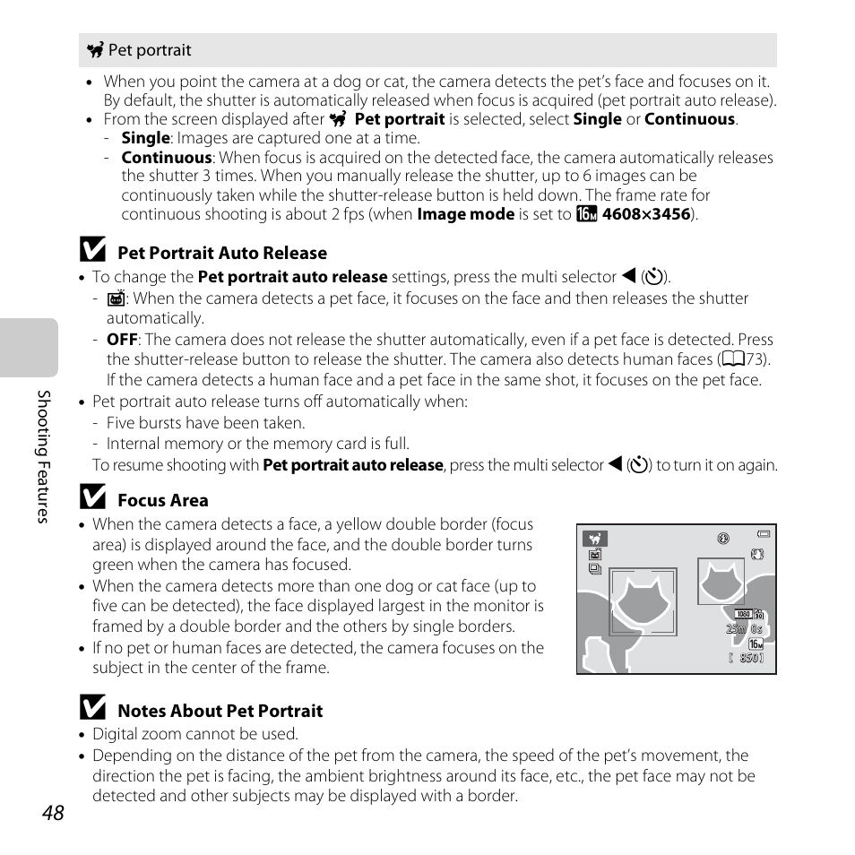 Nikon S6500 User Manual | Page 70 / 284