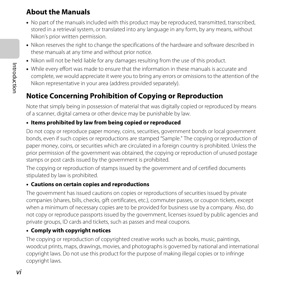 About the manuals | Nikon S6500 User Manual | Page 8 / 284