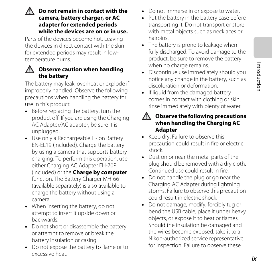 Nikon S3500 User Manual | Page 11 / 248