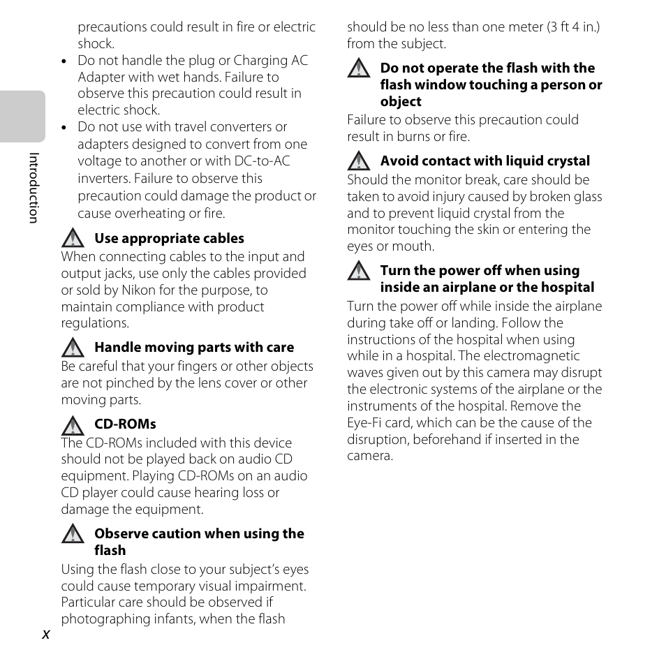 Nikon S3500 User Manual | Page 12 / 248