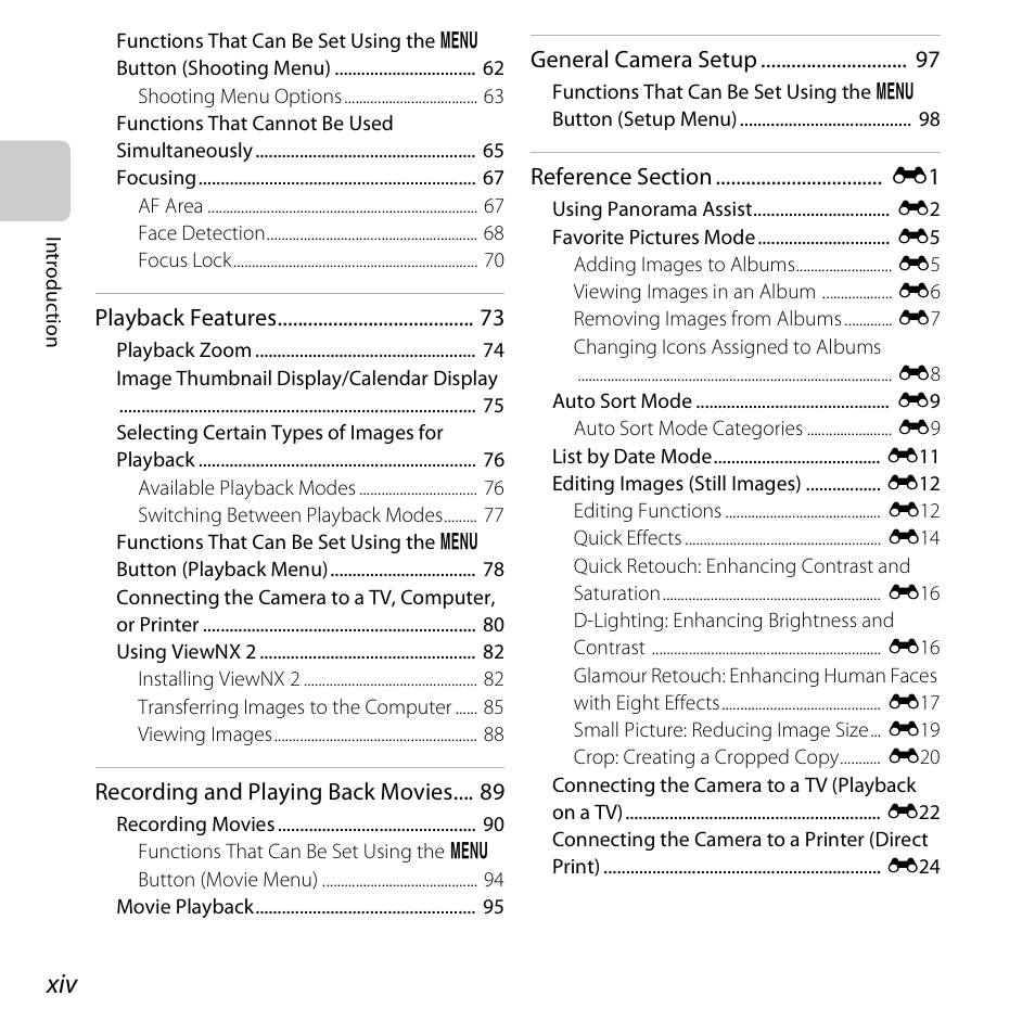 Nikon S3500 User Manual | Page 16 / 248