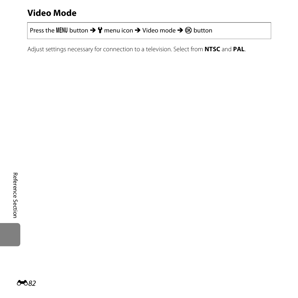 Video mode | Nikon S3500 User Manual | Page 200 / 248