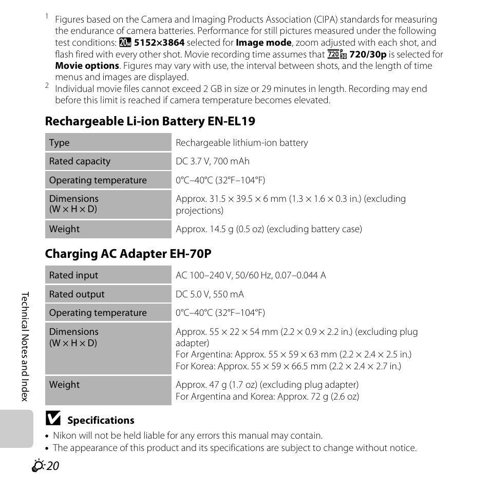 Nikon S3500 User Manual | Page 238 / 248