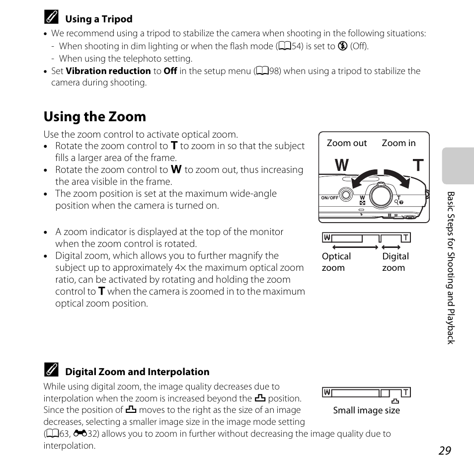 Using the zoom | Nikon S3500 User Manual | Page 47 / 248