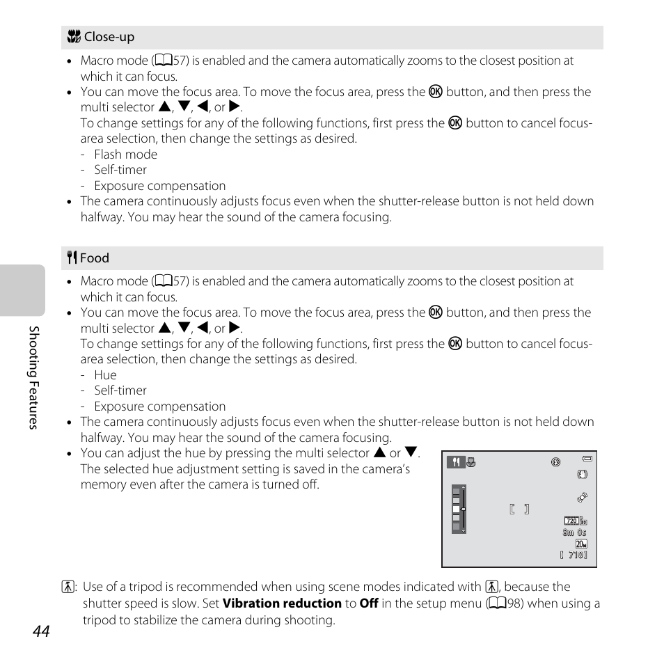 A44) | Nikon S3500 User Manual | Page 62 / 248