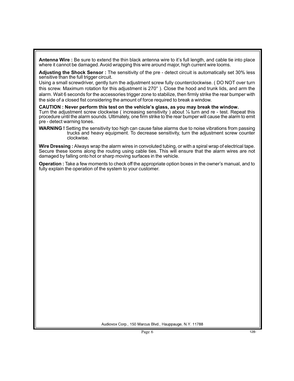 Audiovox Prestige Platinum 128-4634D User Manual | Page 6 / 24