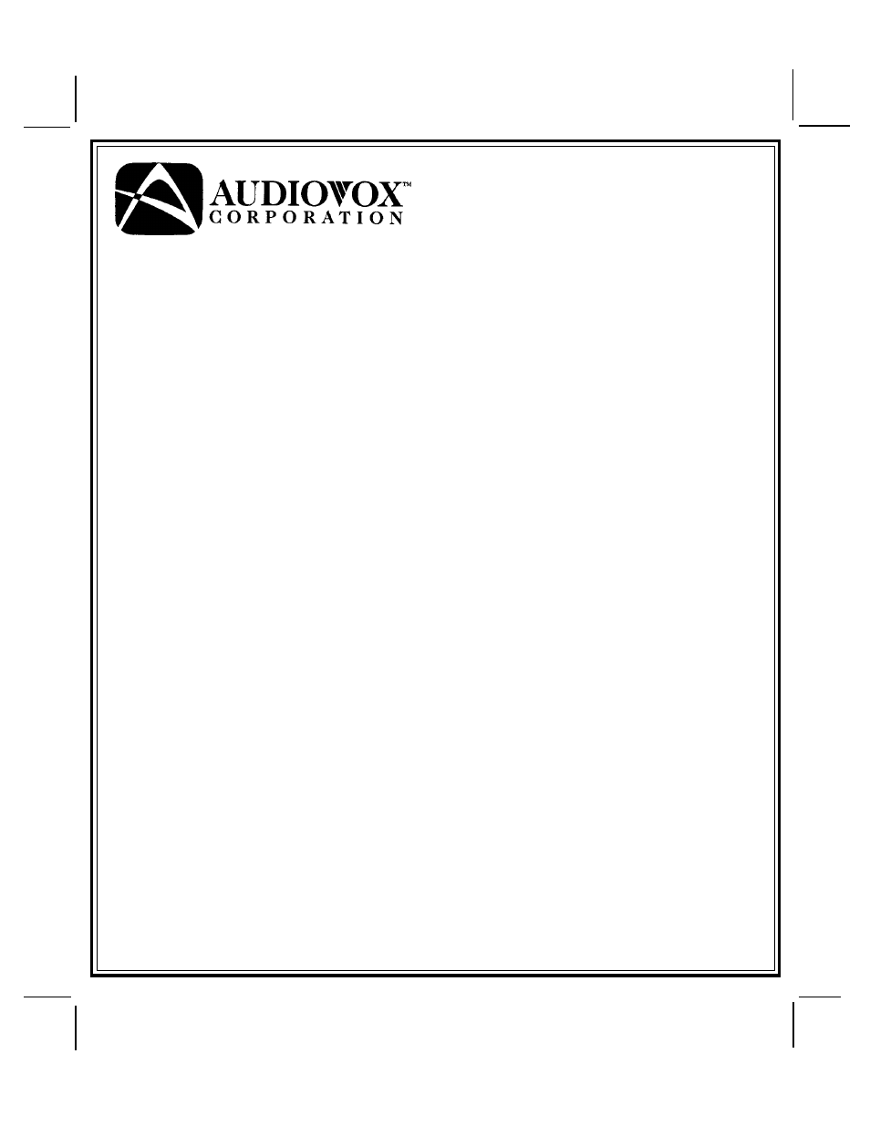 Audiovox 128-7760 User Manual | 16 pages