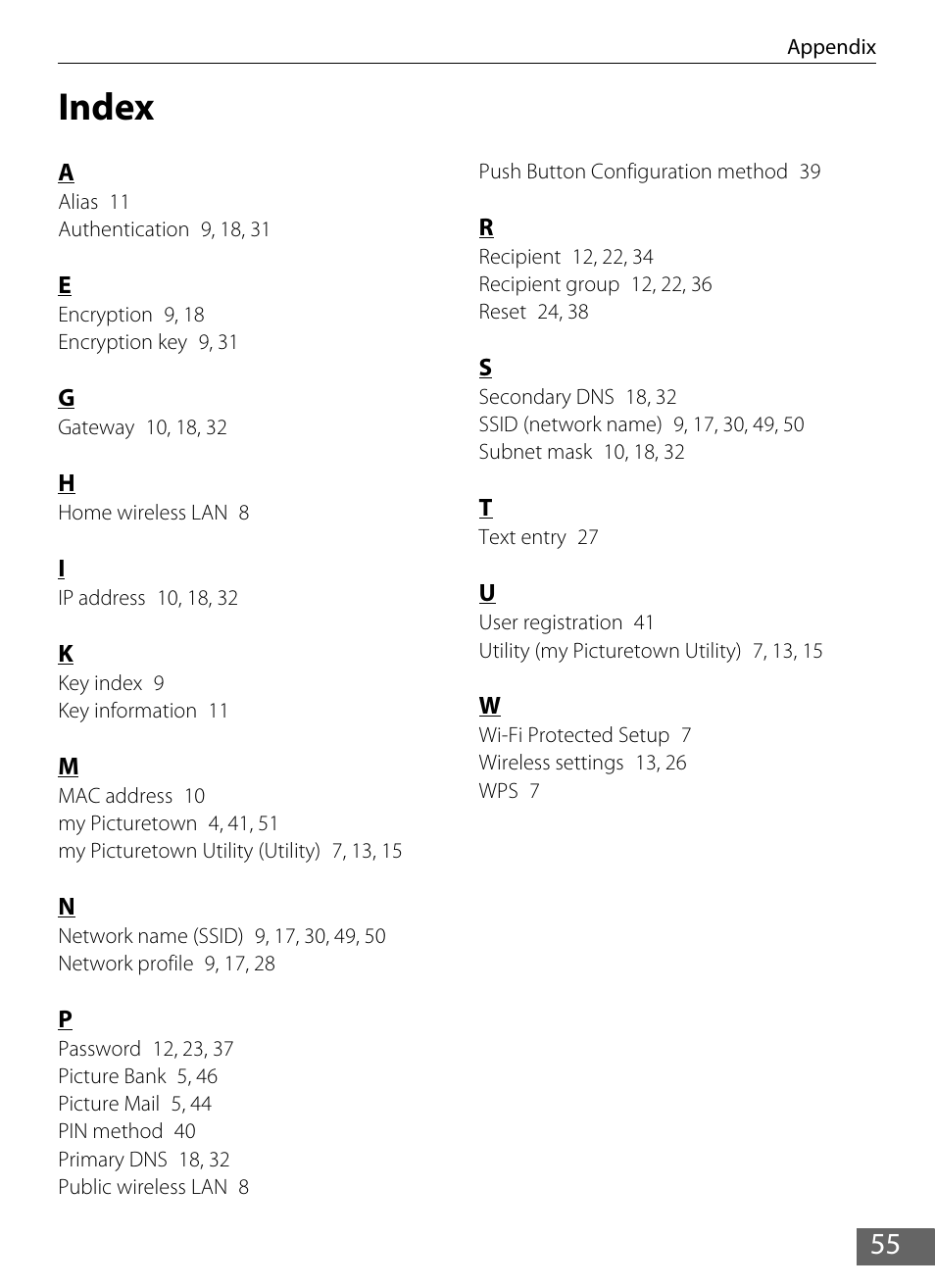 Index | Nikon Coolpix S610 User Manual | Page 60 / 63