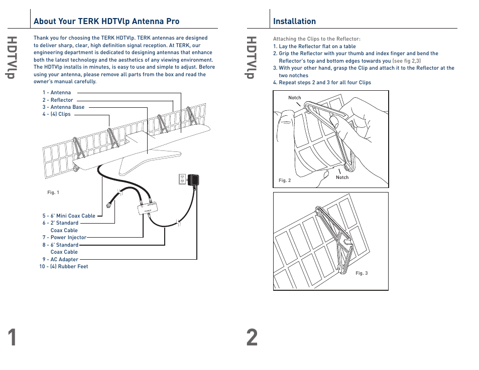 Hd tvlp | Audiovox HDTVlp User Manual | Page 2 / 5