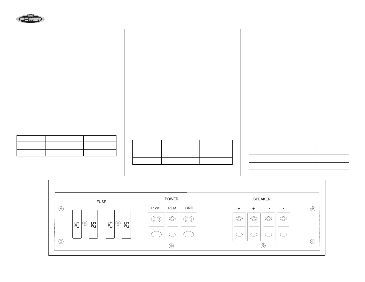 Wiring, Cableado, Câblage | Audiovox Jensen JPA1000D User Manual | Page 6 / 21