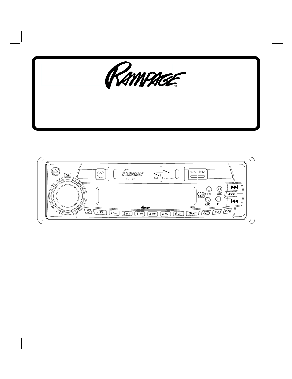 Audiovox AV-428 User Manual | 16 pages