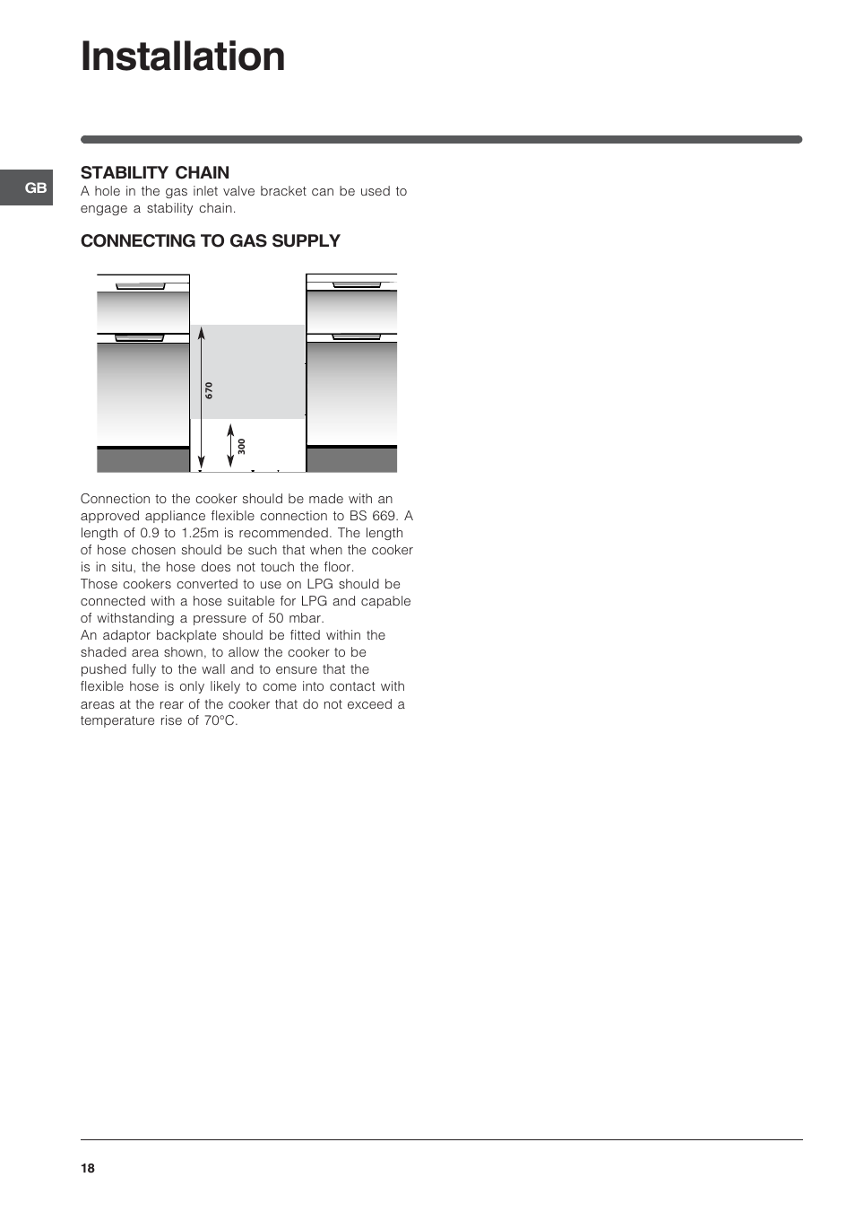Installation | Indesit KD6G25SAIR User Manual | Page 18 / 24