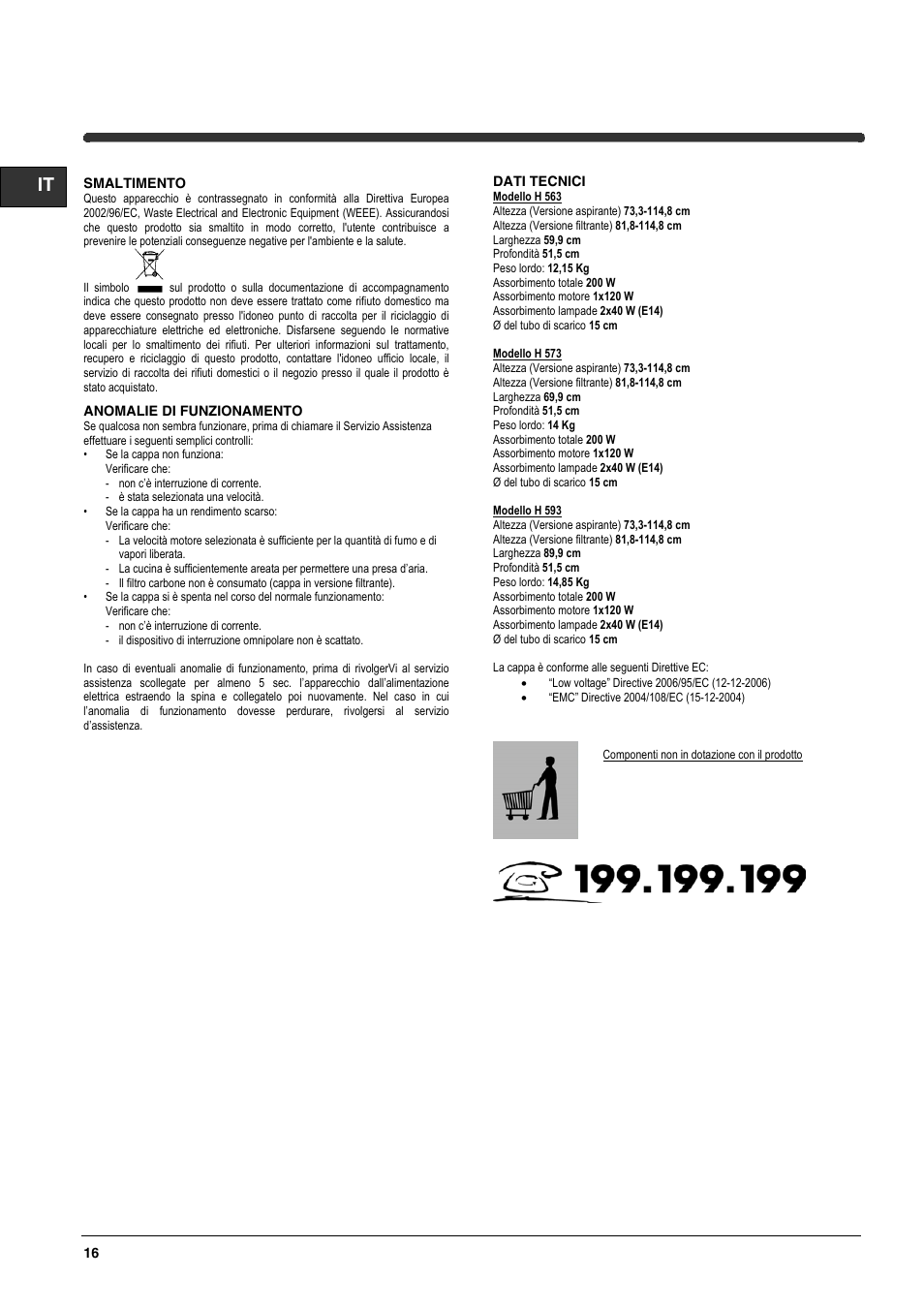 Indesit H593IX User Manual | Page 16 / 32