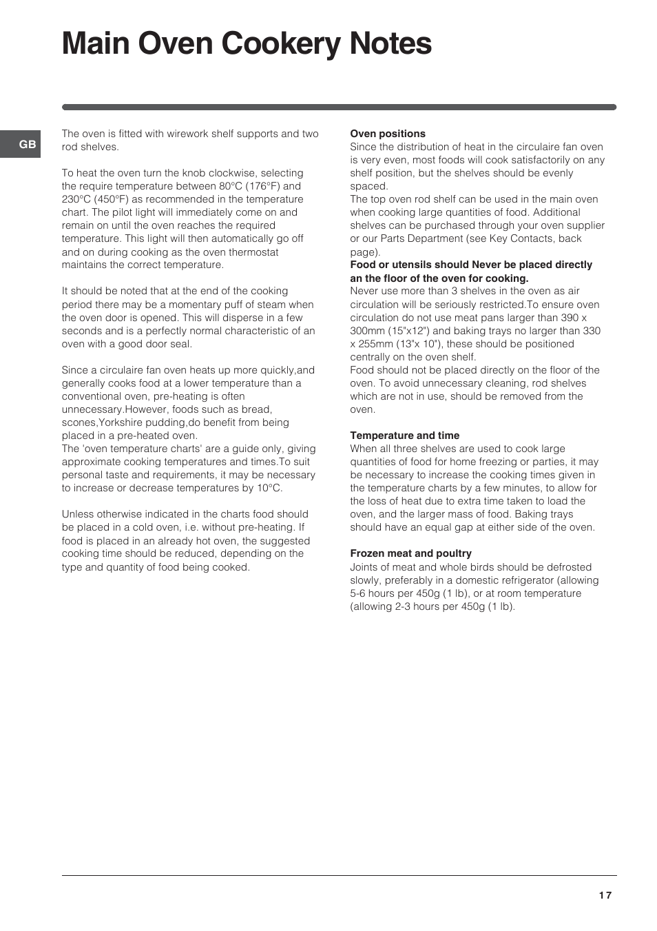Indesit ID60E2W User Manual | Page 17 / 28