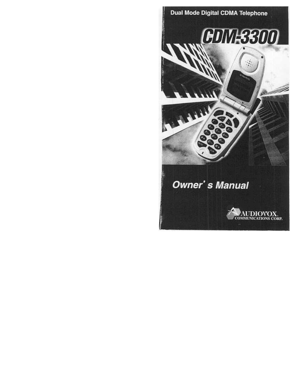 Audiovox CDM3300 User Manual | 60 pages