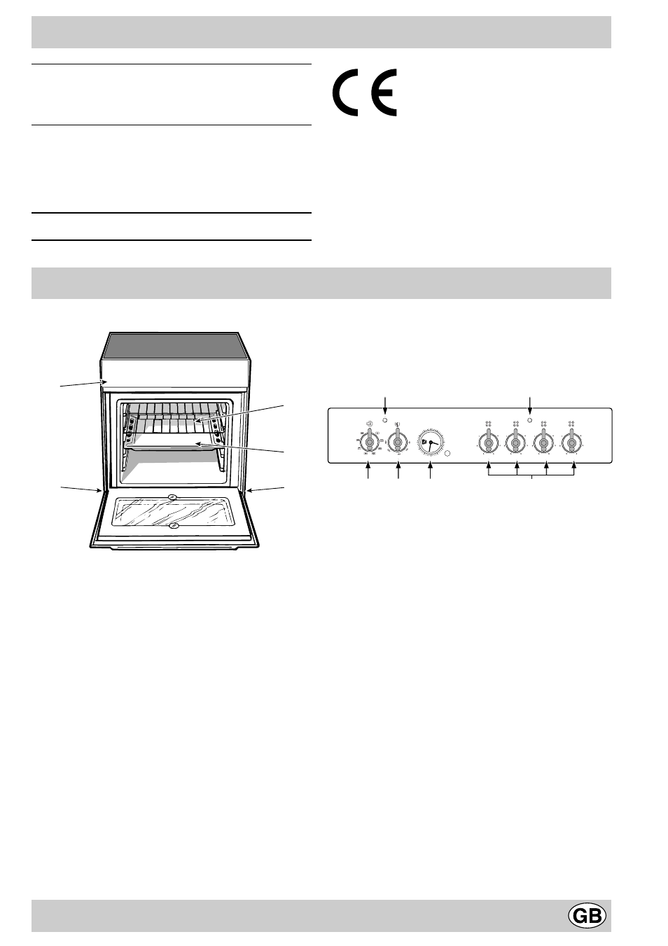 Technical characteristics, Cooker description | Indesit K6C8PG User Manual | Page 5 / 12