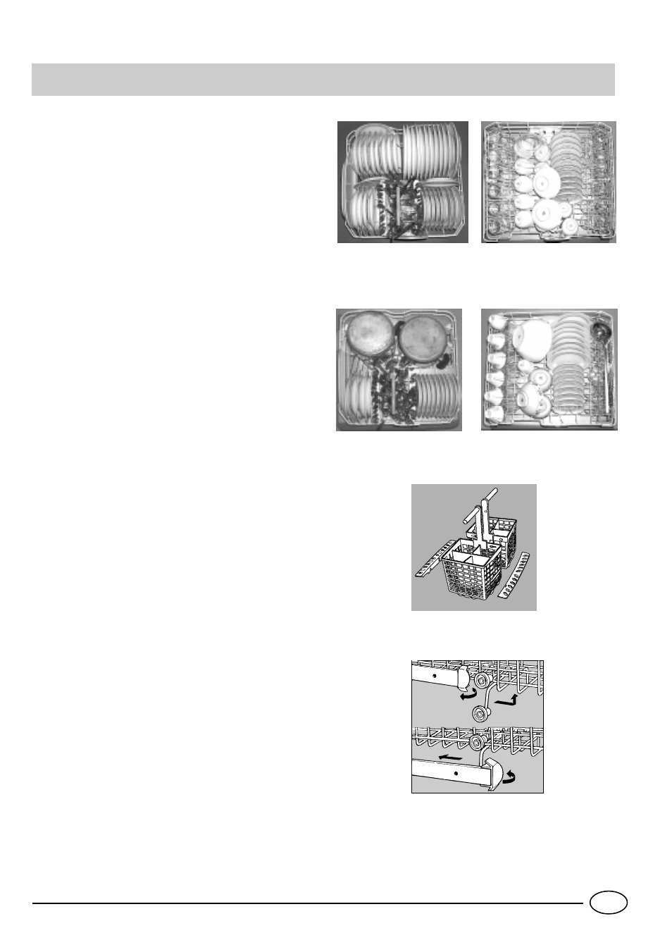 Loading the dishwasher | Indesit D63 User Manual | Page 5 / 11