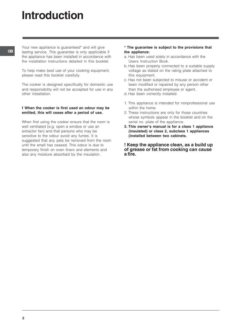 Introduction | Indesit IT50LW User Manual | Page 2 / 24