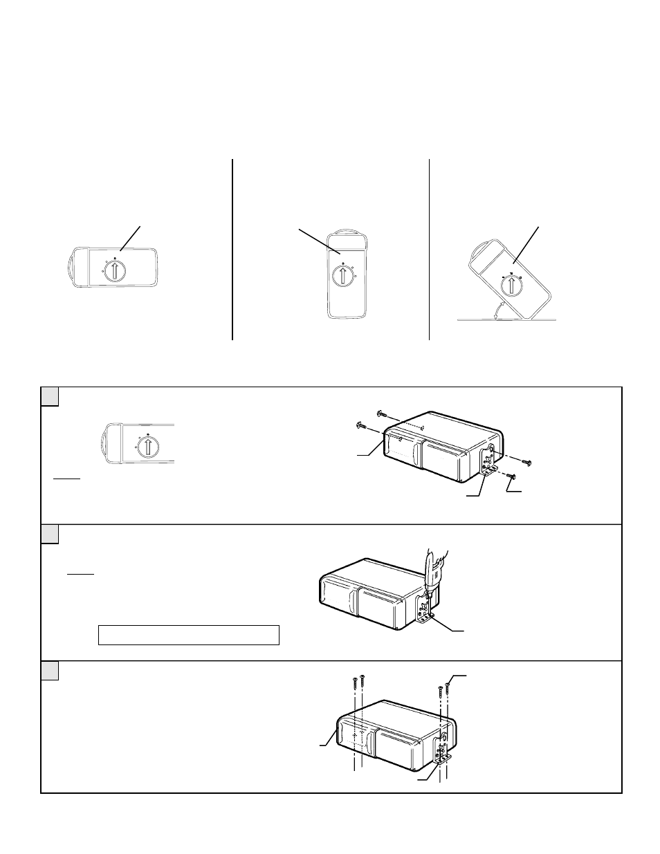 Installation, Procedure for horizontal installation | Audiovox ACC40 User Manual | Page 4 / 8