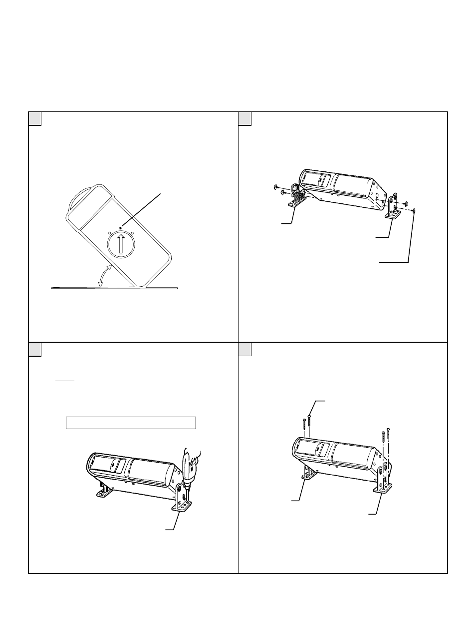 Procedure for 45° angle installation | Audiovox ACC40 User Manual | Page 6 / 8