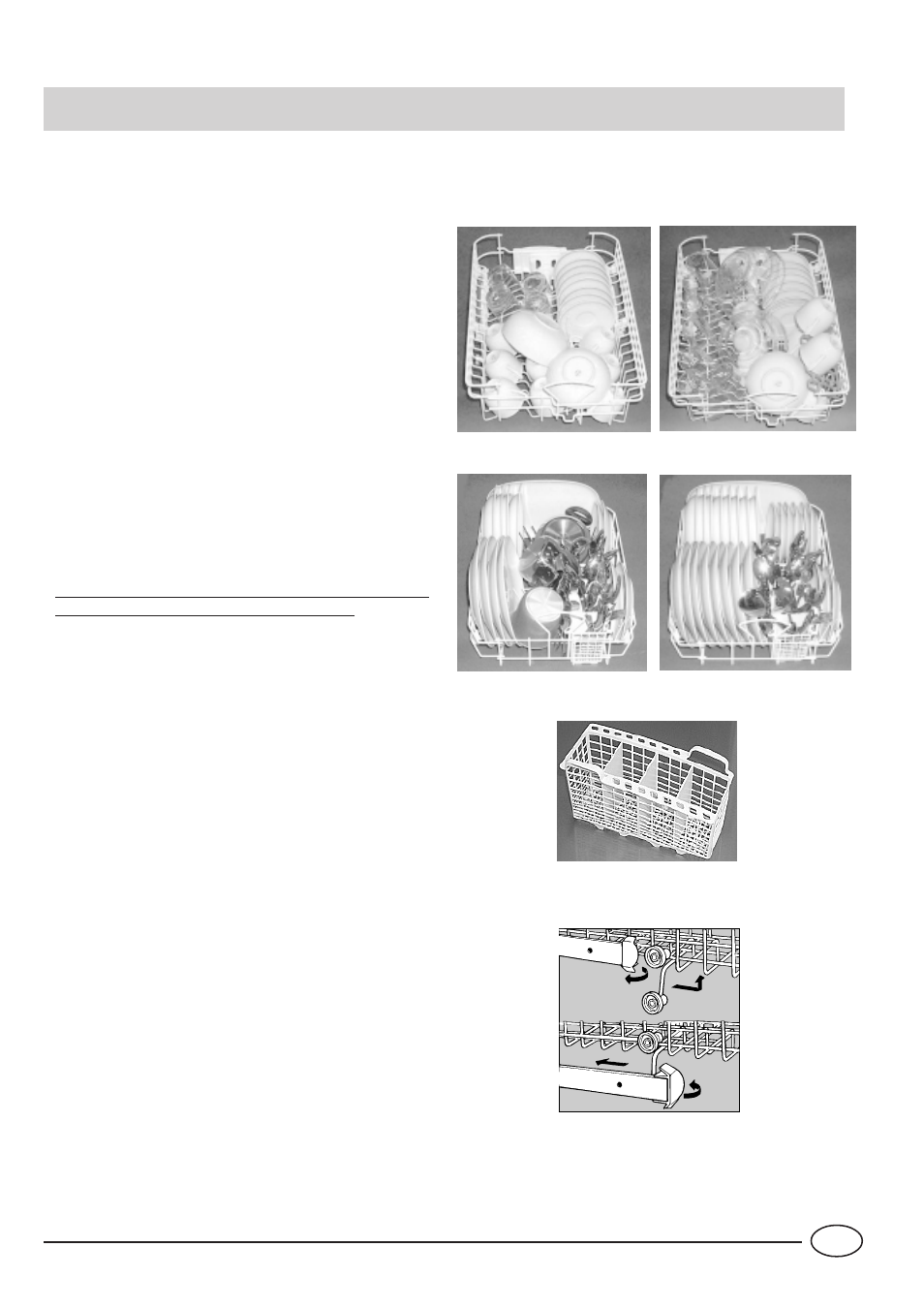Loading the dishwasher | Indesit IDL40S User Manual | Page 7 / 16