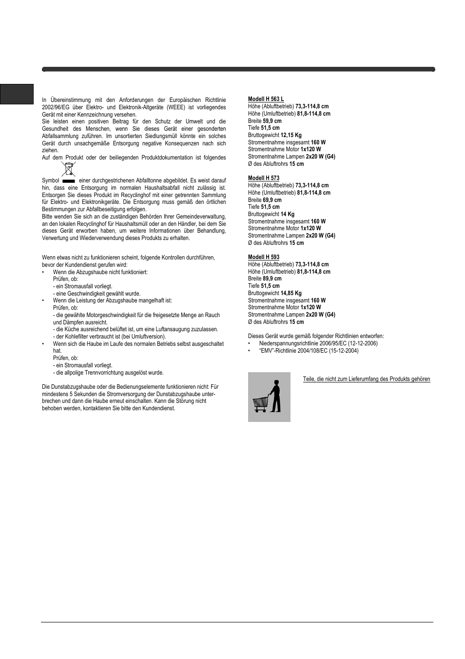 De en | Indesit H573LIX User Manual | Page 10 / 32