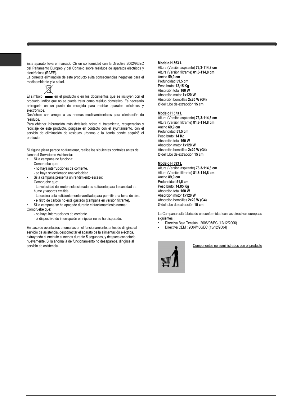 Indesit H573LIX User Manual | Page 22 / 32