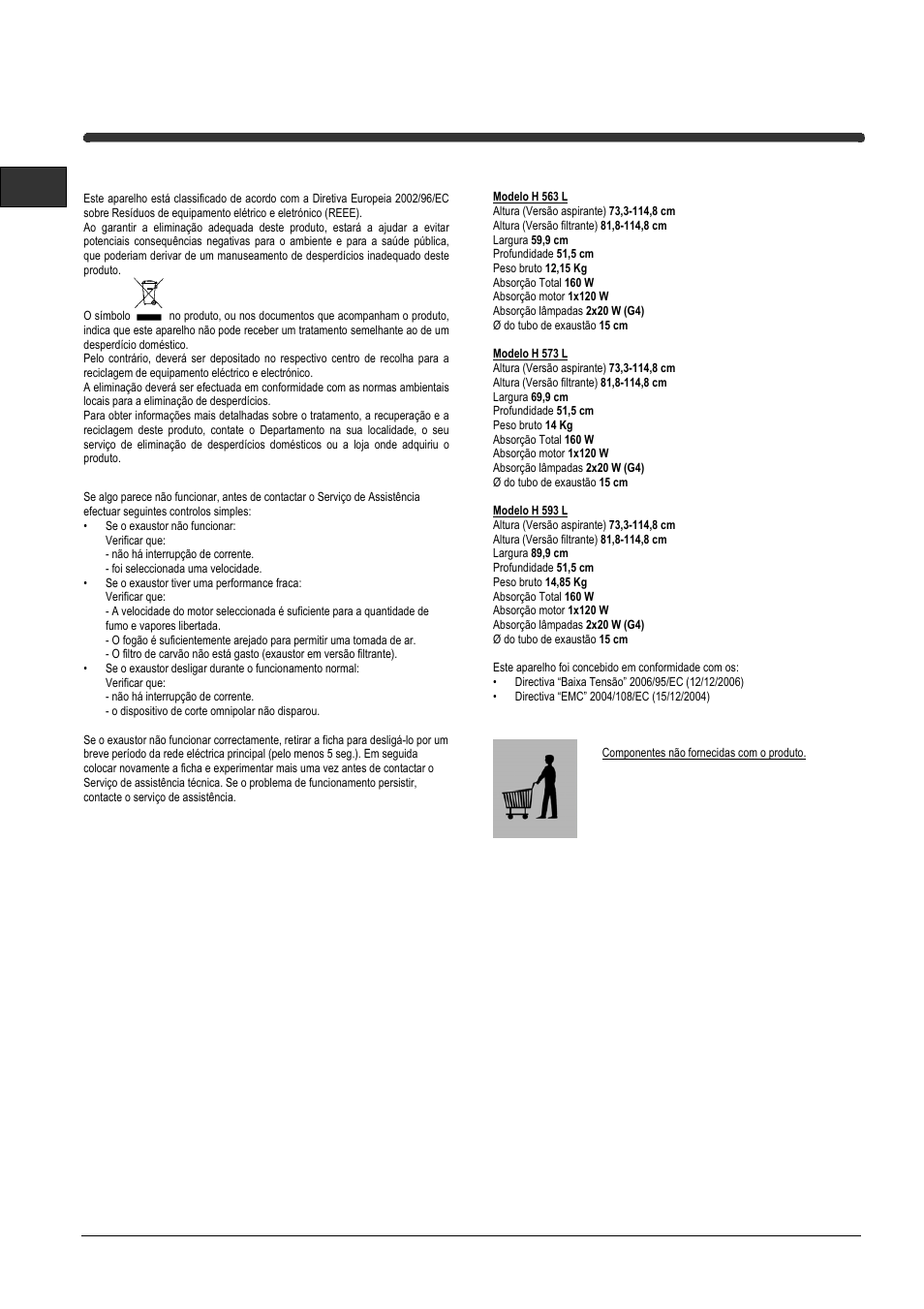 Indesit H573LIX User Manual | Page 28 / 32