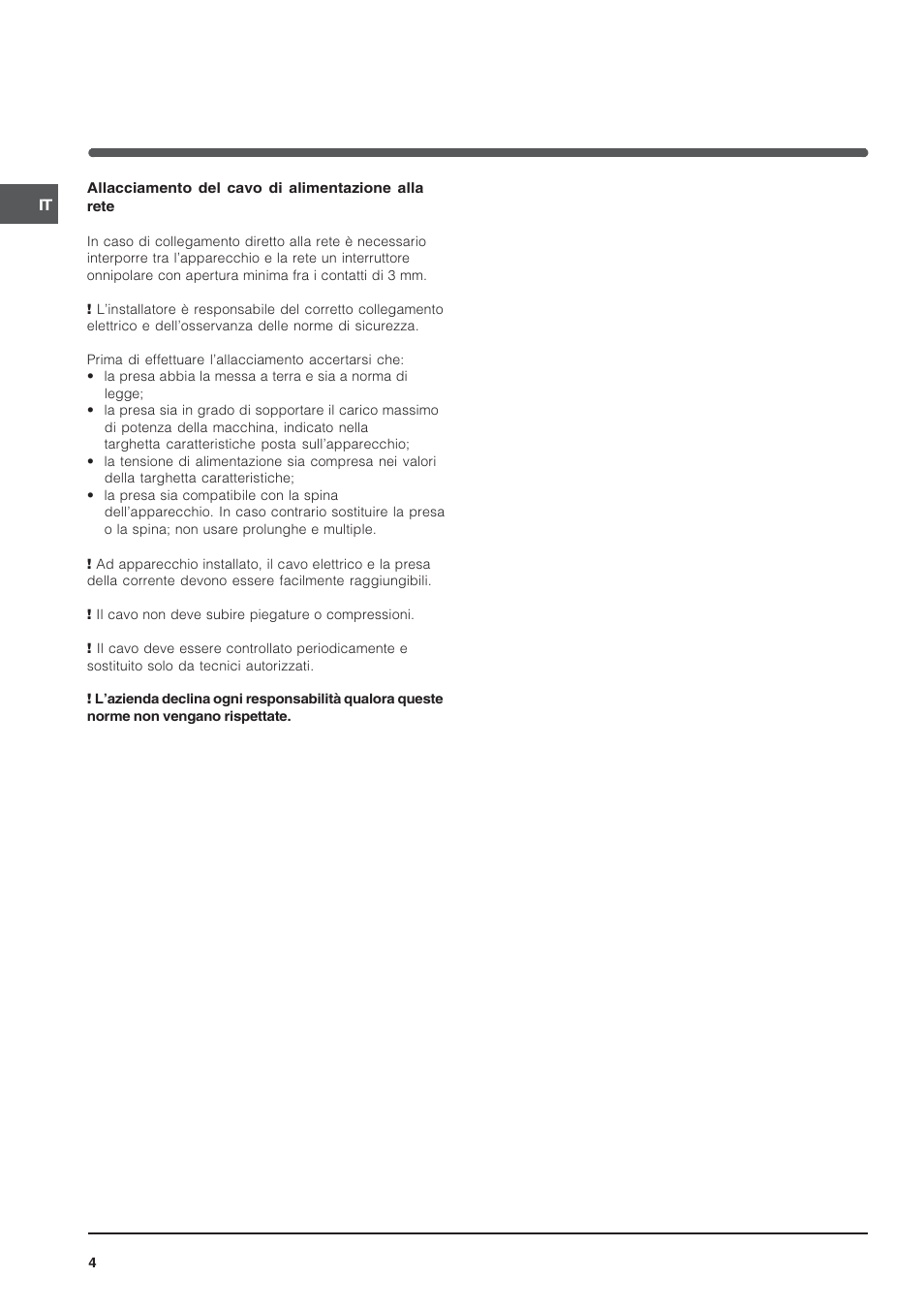 Indesit TK64SIX User Manual | Page 4 / 68