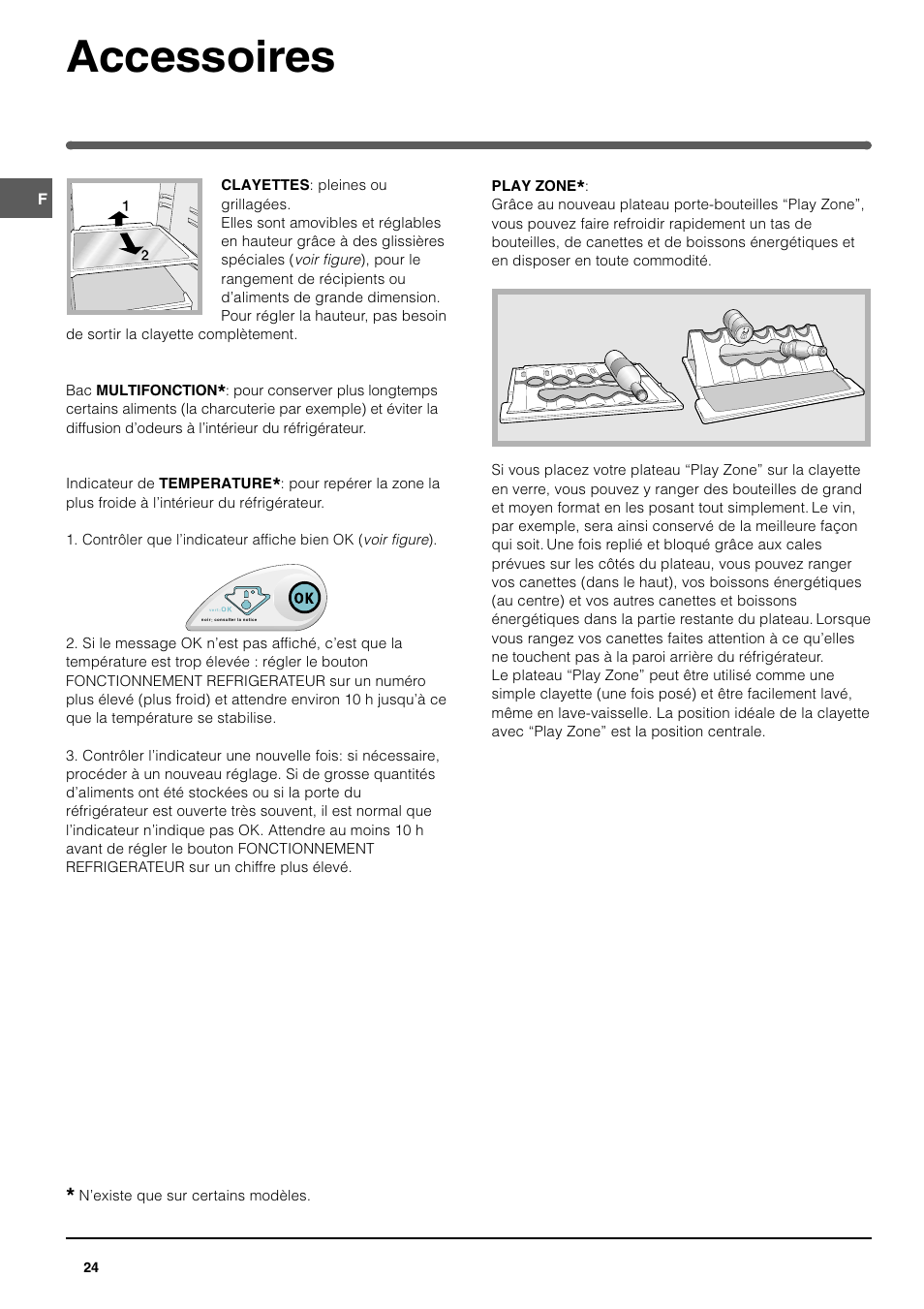 Accessoires | Indesit TAN14NFP I GB F ES P User Manual | Page 24 / 52