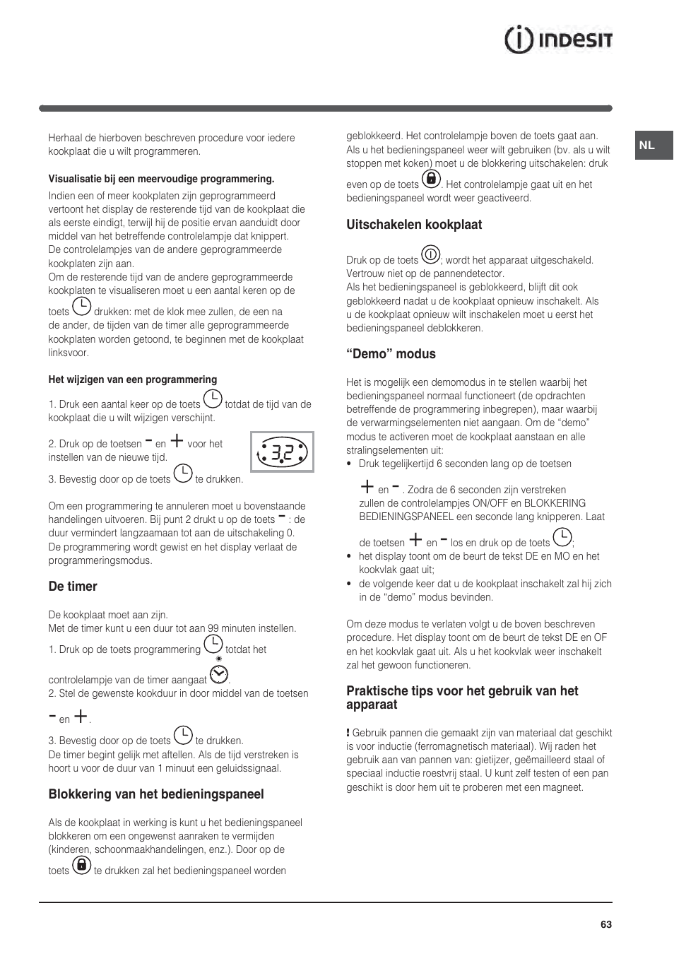 Indesit VIA640C – for models from April 2012 User Manual | Page 63 / 84