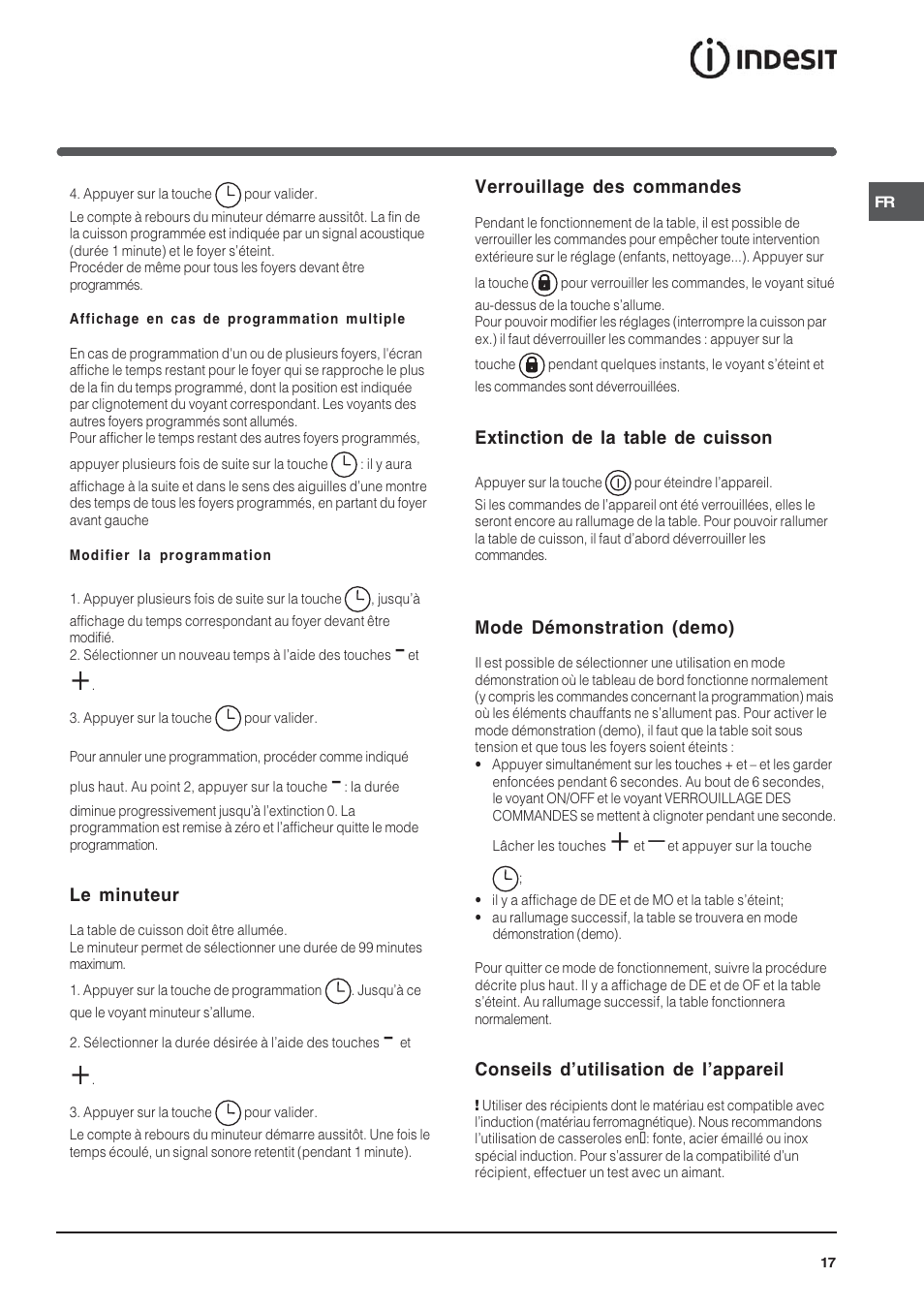 Indesit VIA640C – for models to 9 Dec 2009 User Manual | Page 17 / 56