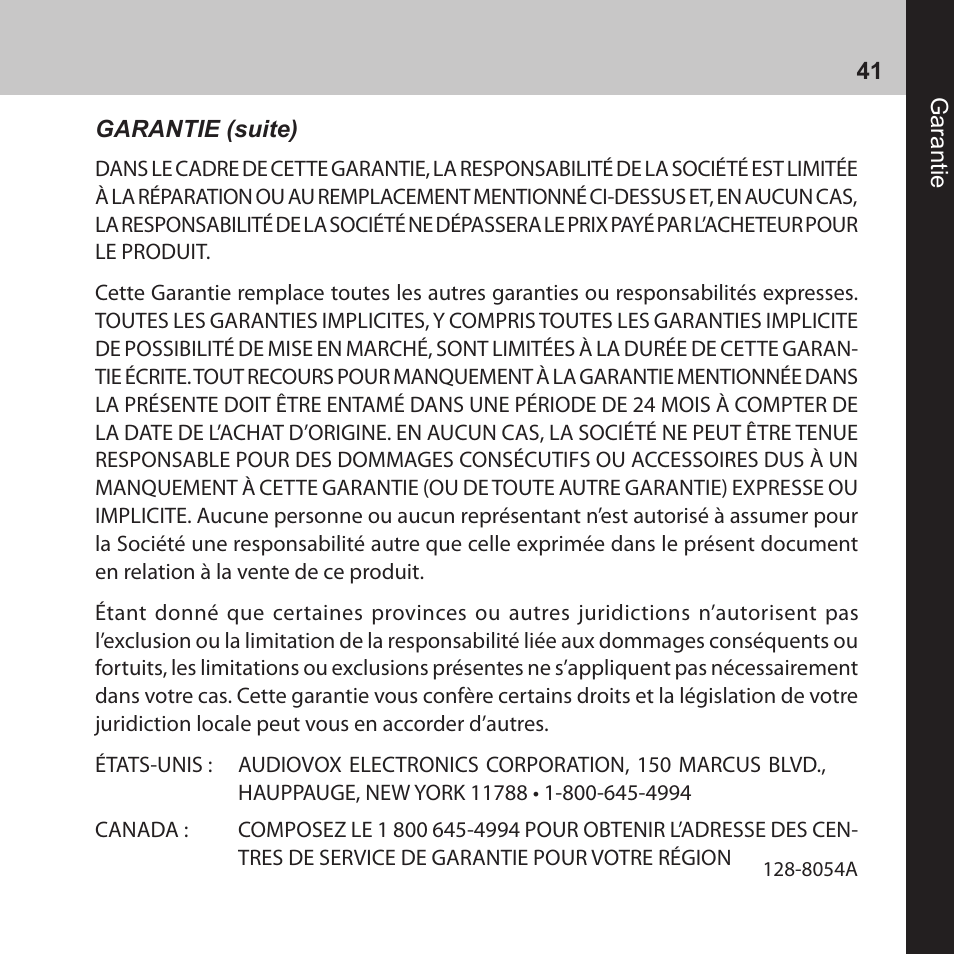 Audiovox CNP2000UC User Manual | Page 41 / 42
