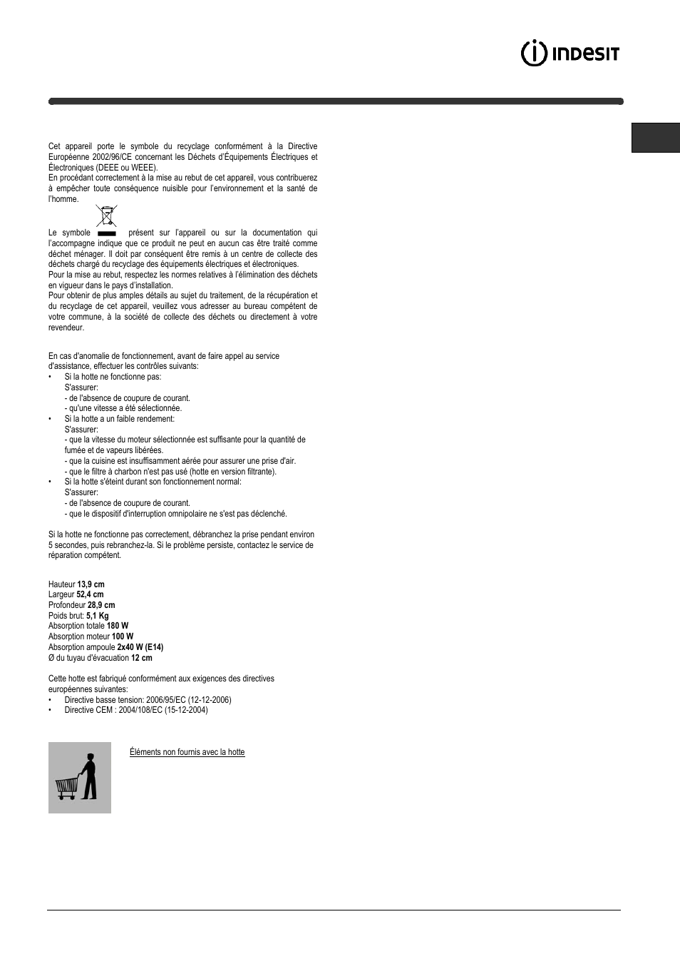 Indesit IG60-1GY User Manual | Page 15 / 28