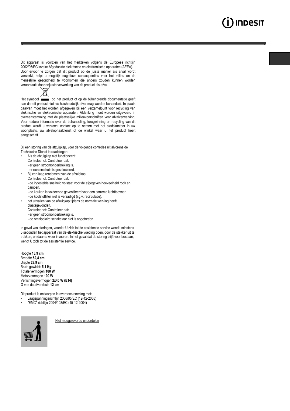 Indesit IG60-1GY User Manual | Page 21 / 28