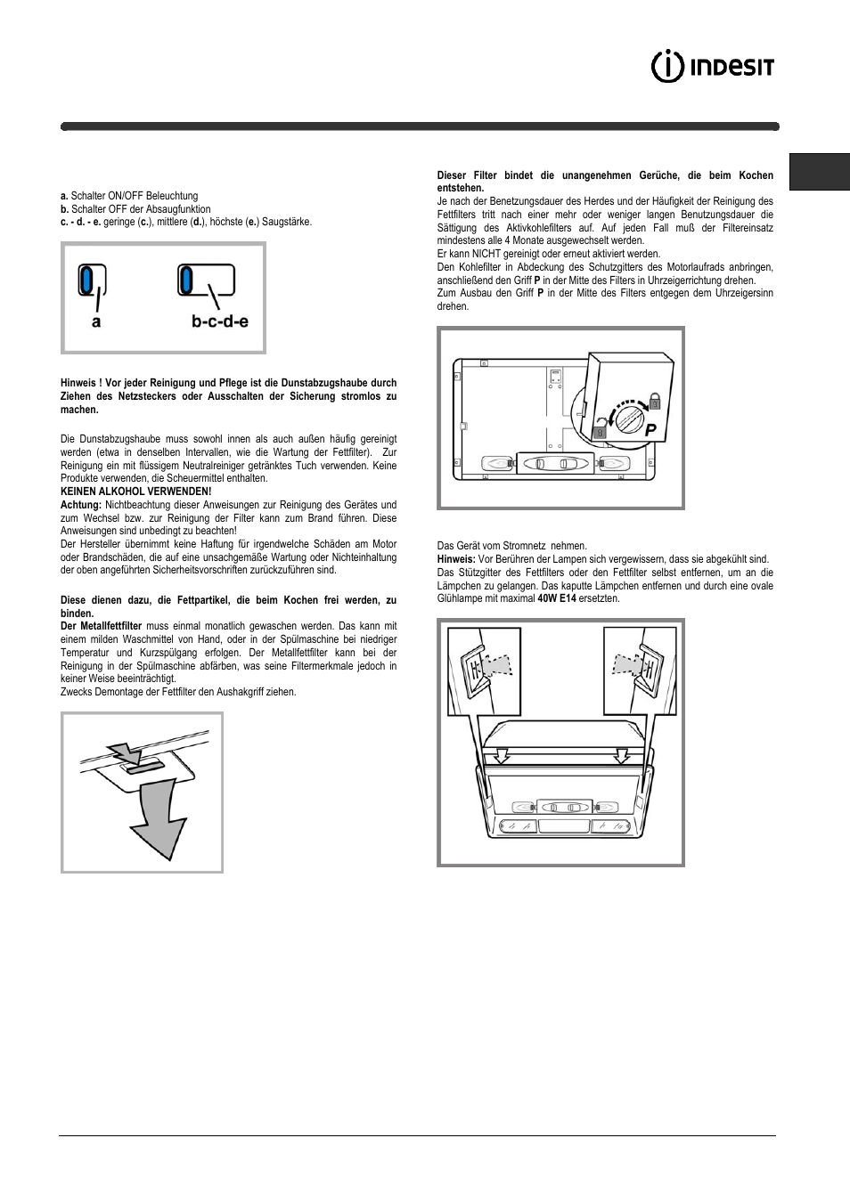 Indesit IG60-1GY User Manual | Page 5 / 28