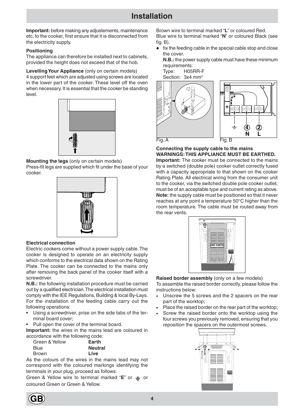 Installation | Indesit K6E32-G User Manual | Page 4 / 12