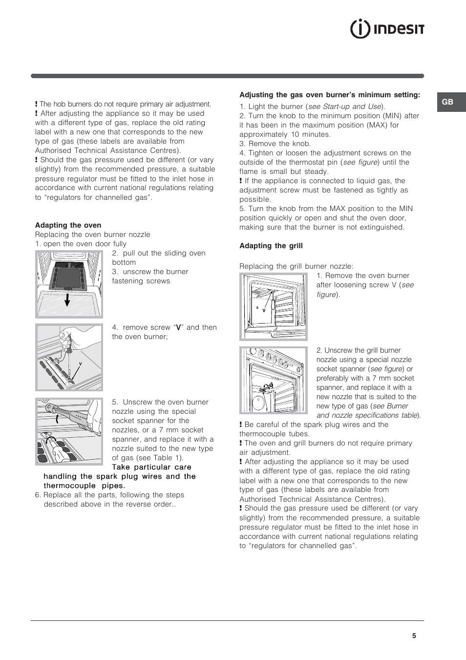 Indesit IS60G1W User Manual | Page 5 / 12