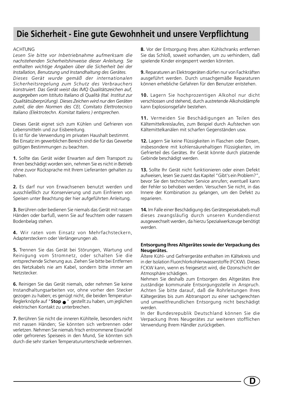 Indesit CG1230NR User Manual | Page 27 / 32