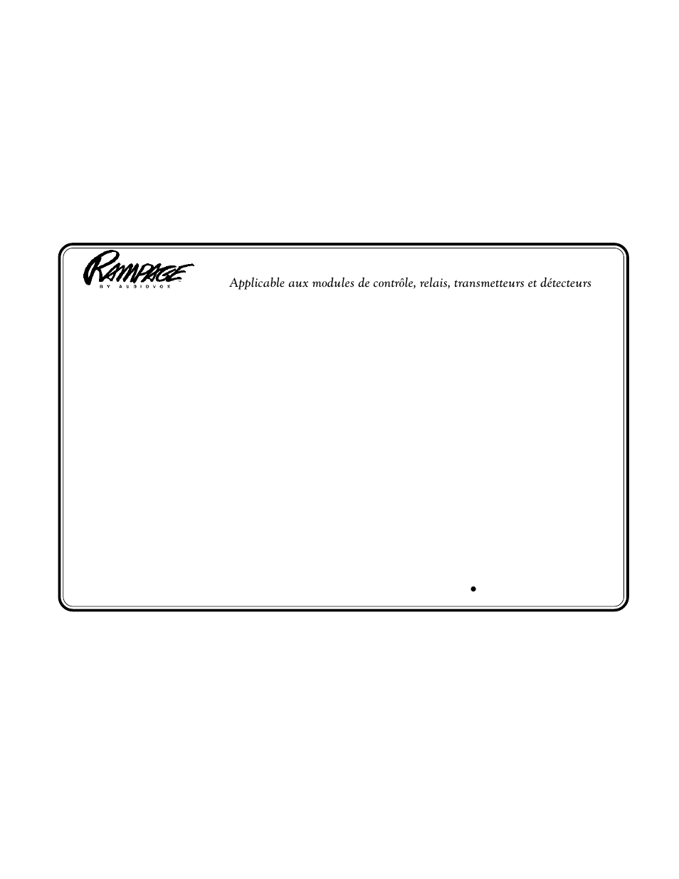 Garantie limitée à 12 mois | Audiovox AA-929 User Manual | Page 15 / 23