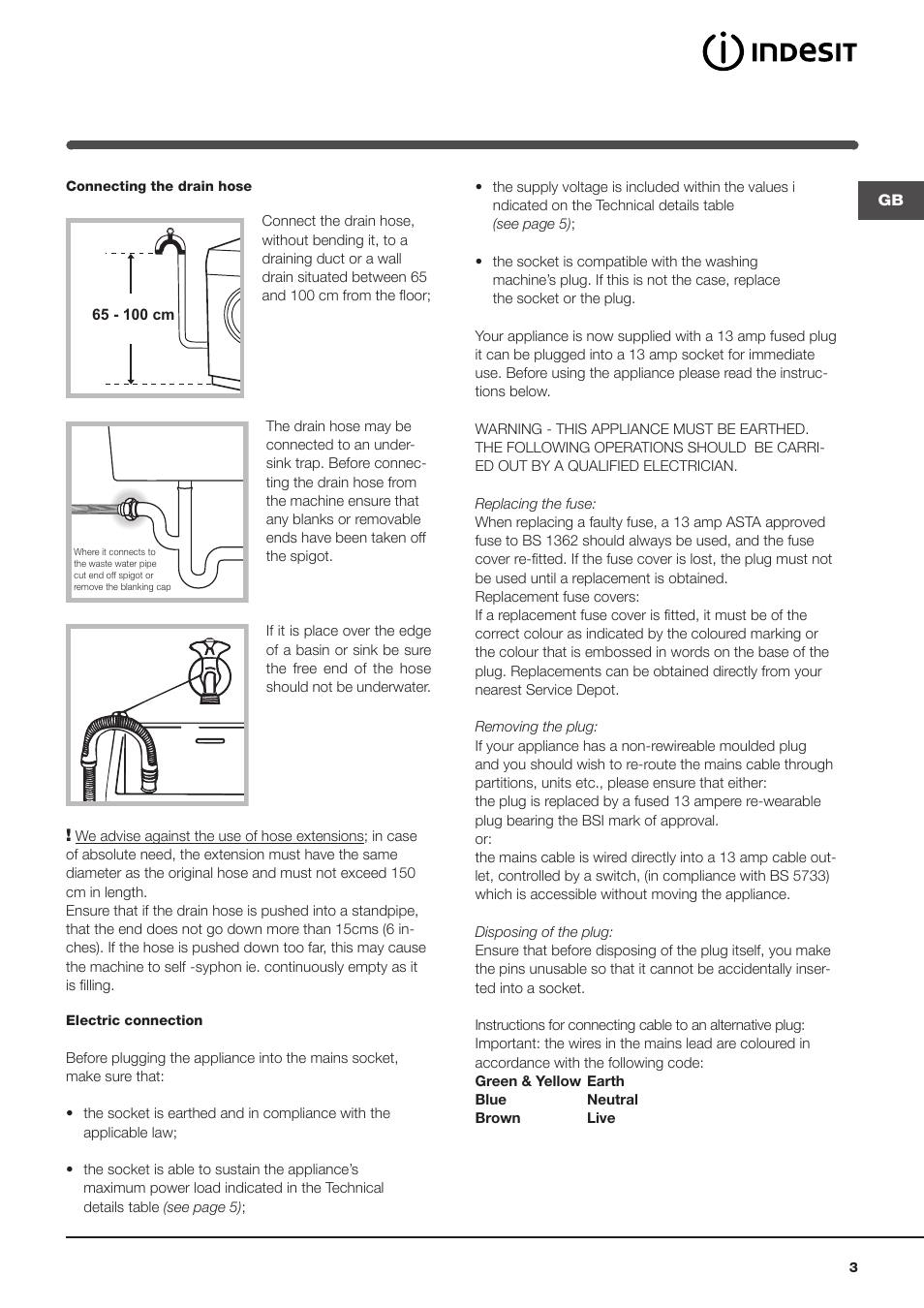 Indesit IWME126UKE User Manual | Page 3 / 20