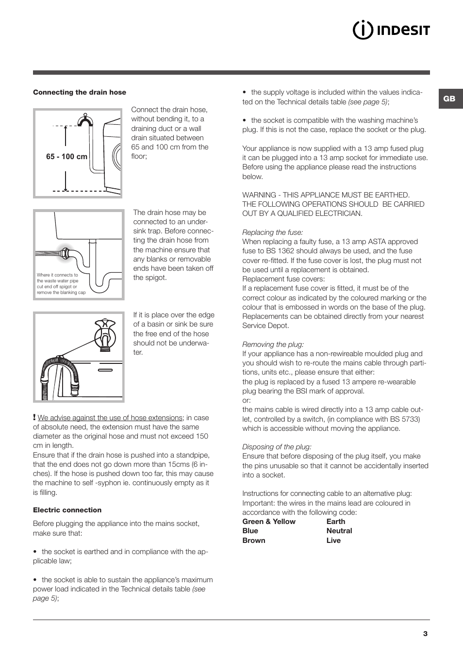 Indesit IWD6125UKE User Manual | Page 3 / 16