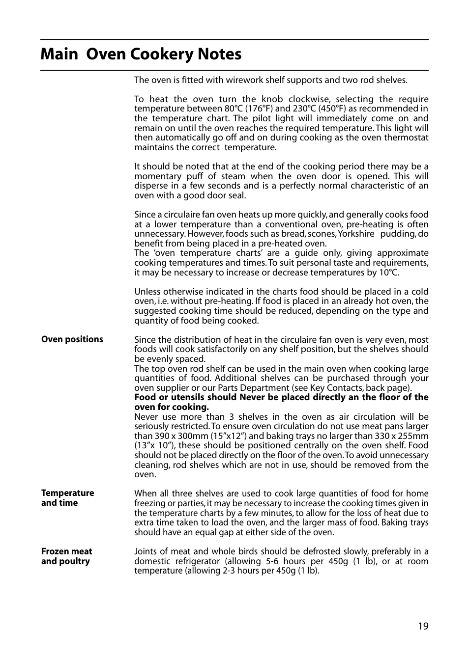 Indesit KD6E35W – Electric User Manual | Page 19 / 32