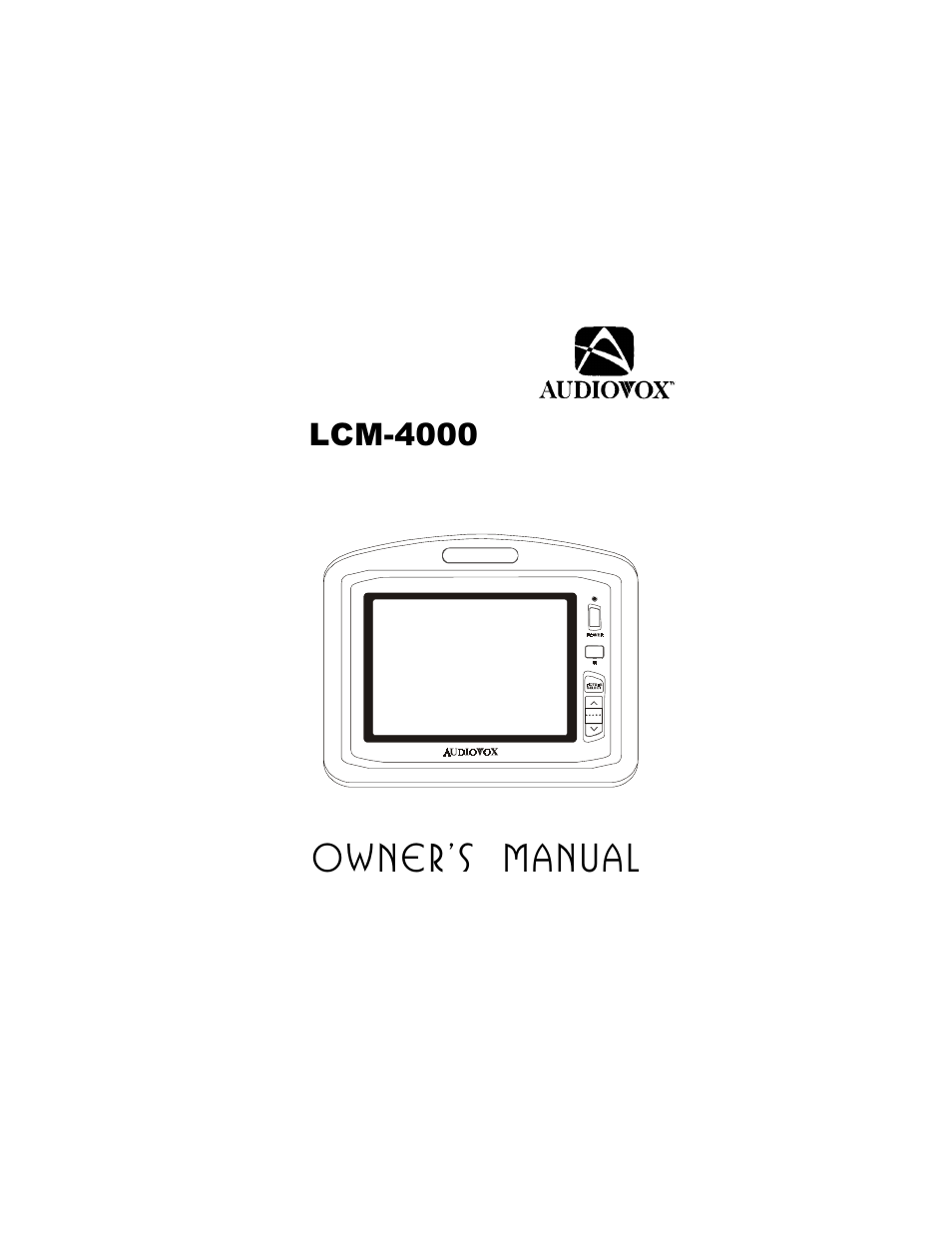 Audiovox LCM-4000 User Manual | 8 pages